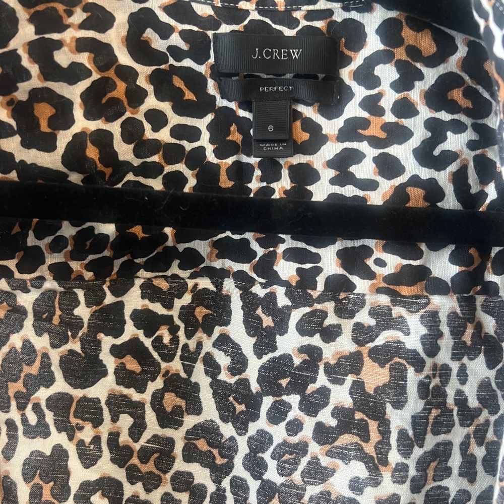 J.Crew Leopard Print Button Up - Picture 3 of 3